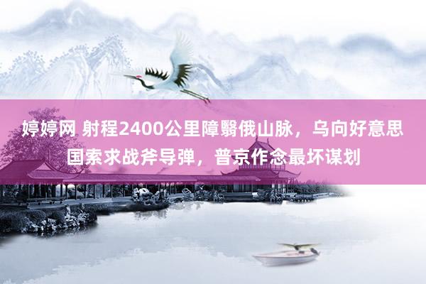  婷婷网 射程2400公里障翳俄山脉，乌向好意思国索求战斧导弹，普京作念最坏谋划