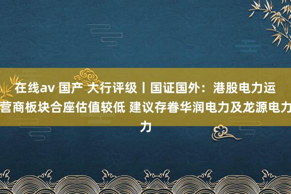   在线av 国产 大行评级丨国证国外：港股电力运营商板块合座估值较低 建议存眷华润电力及龙源电力